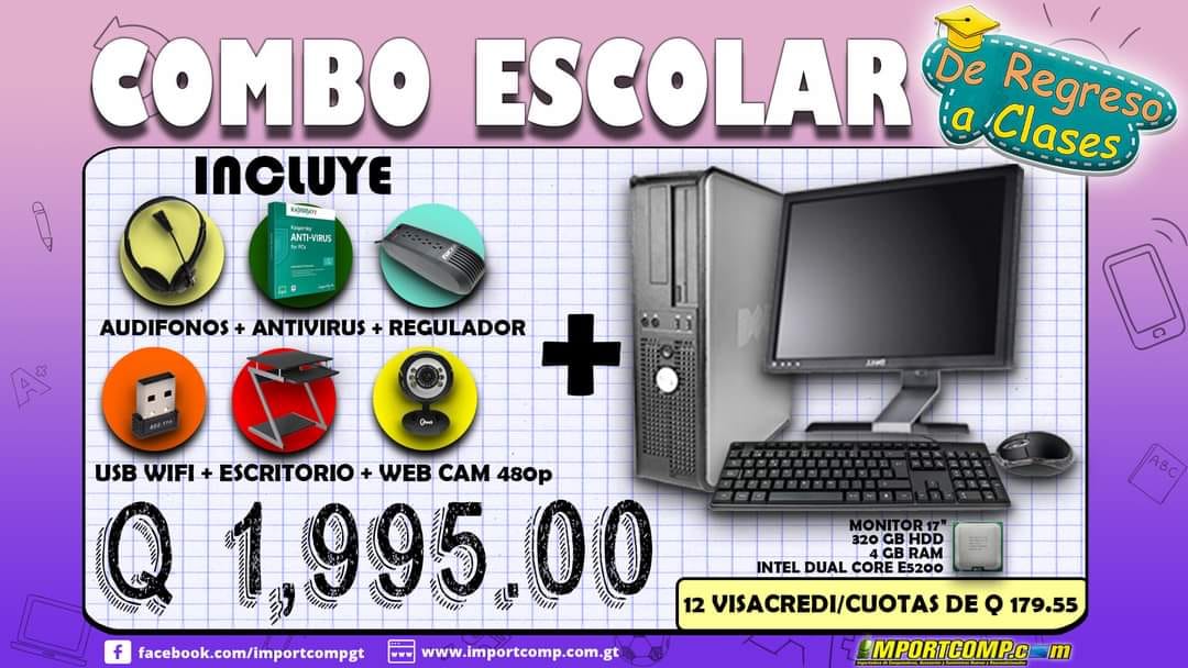 COMBO, SUPER COMBO y MEGA COMBO
No te pierdas de nuestros COMBOS ESCOLARES que i