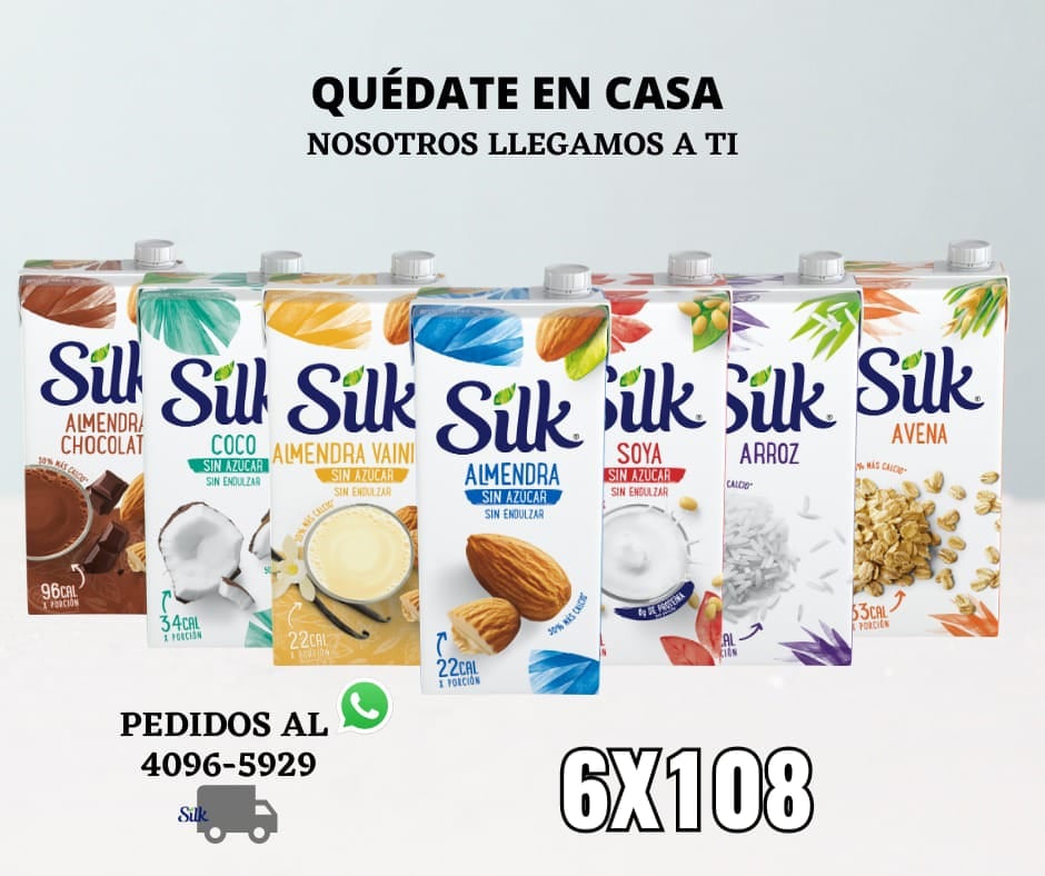 Disfruta de nuestras ofertas!!
 y haz tus combinaciones de Silk con los sabores