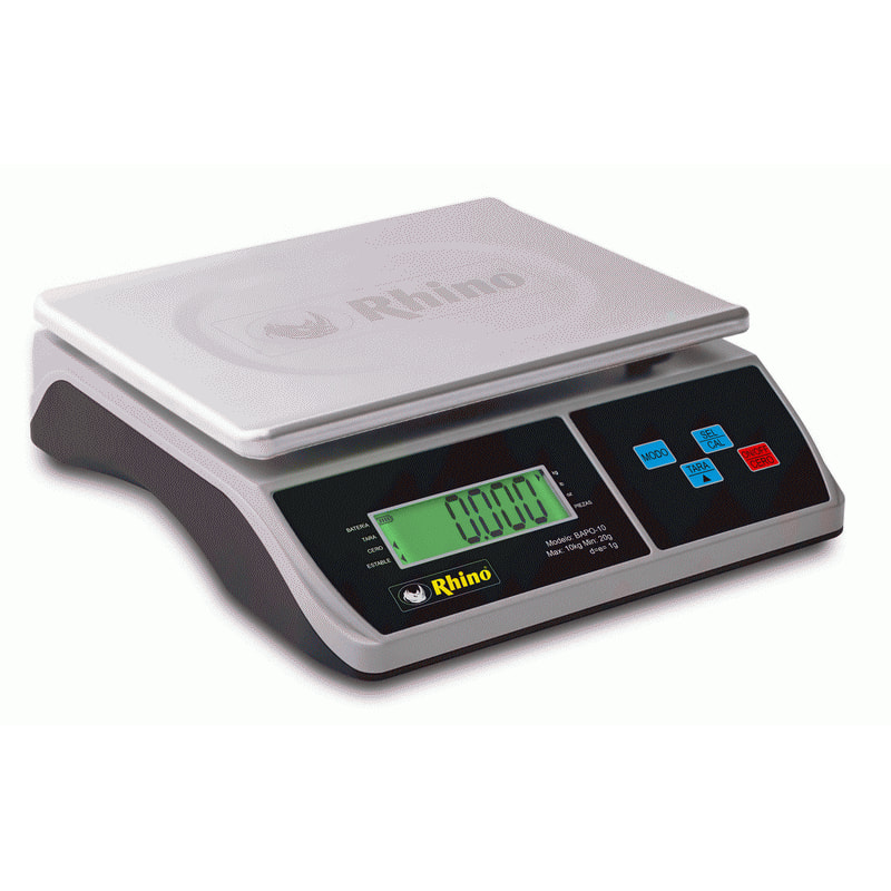 Gran variedad de basculas y balanza Rhino en acero inoxidable y otras a prueba d