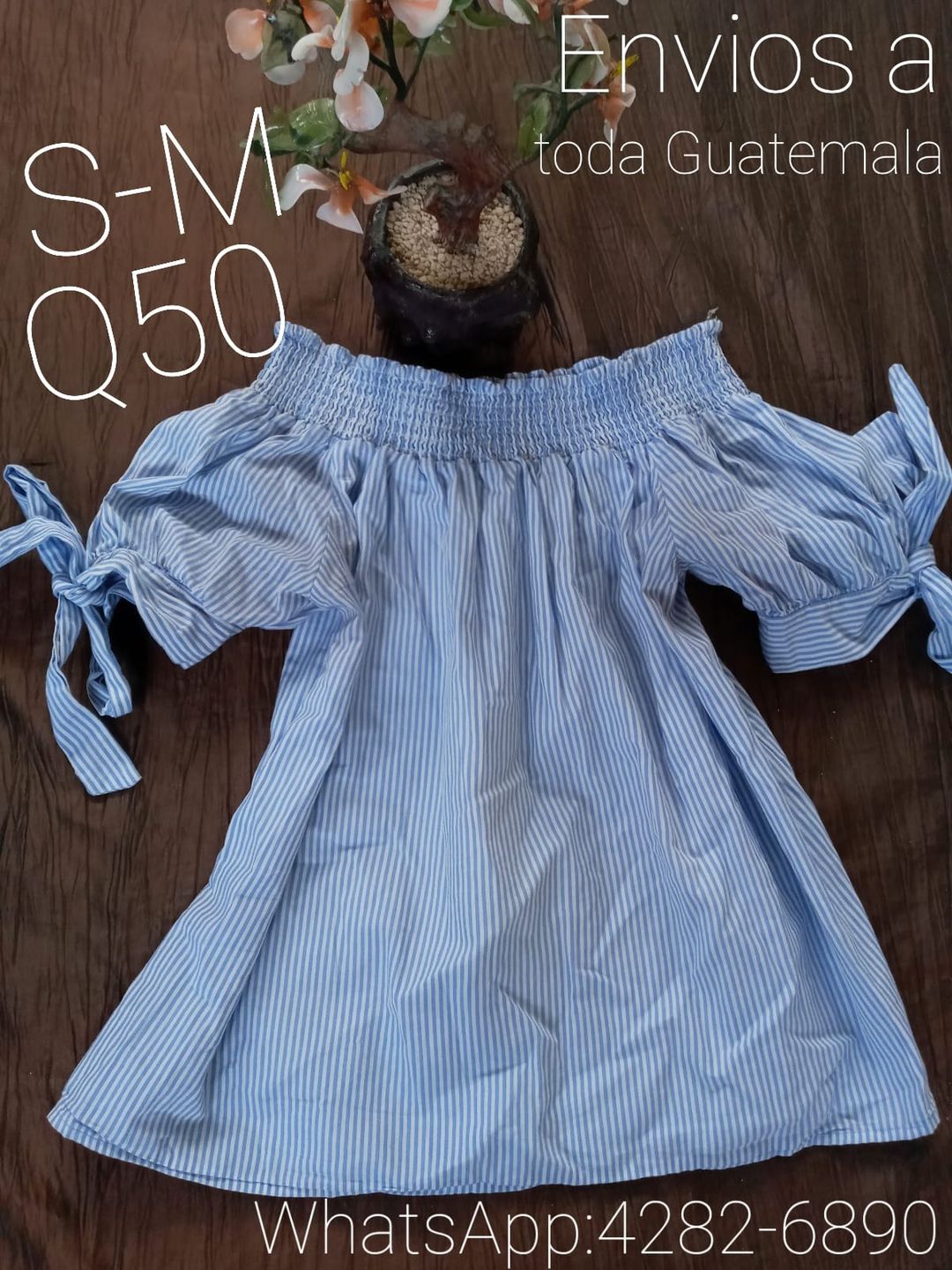 Dama
 Blusa: S-M
 Precio: Q50
 Envios a toda la república de Guatemala y en San