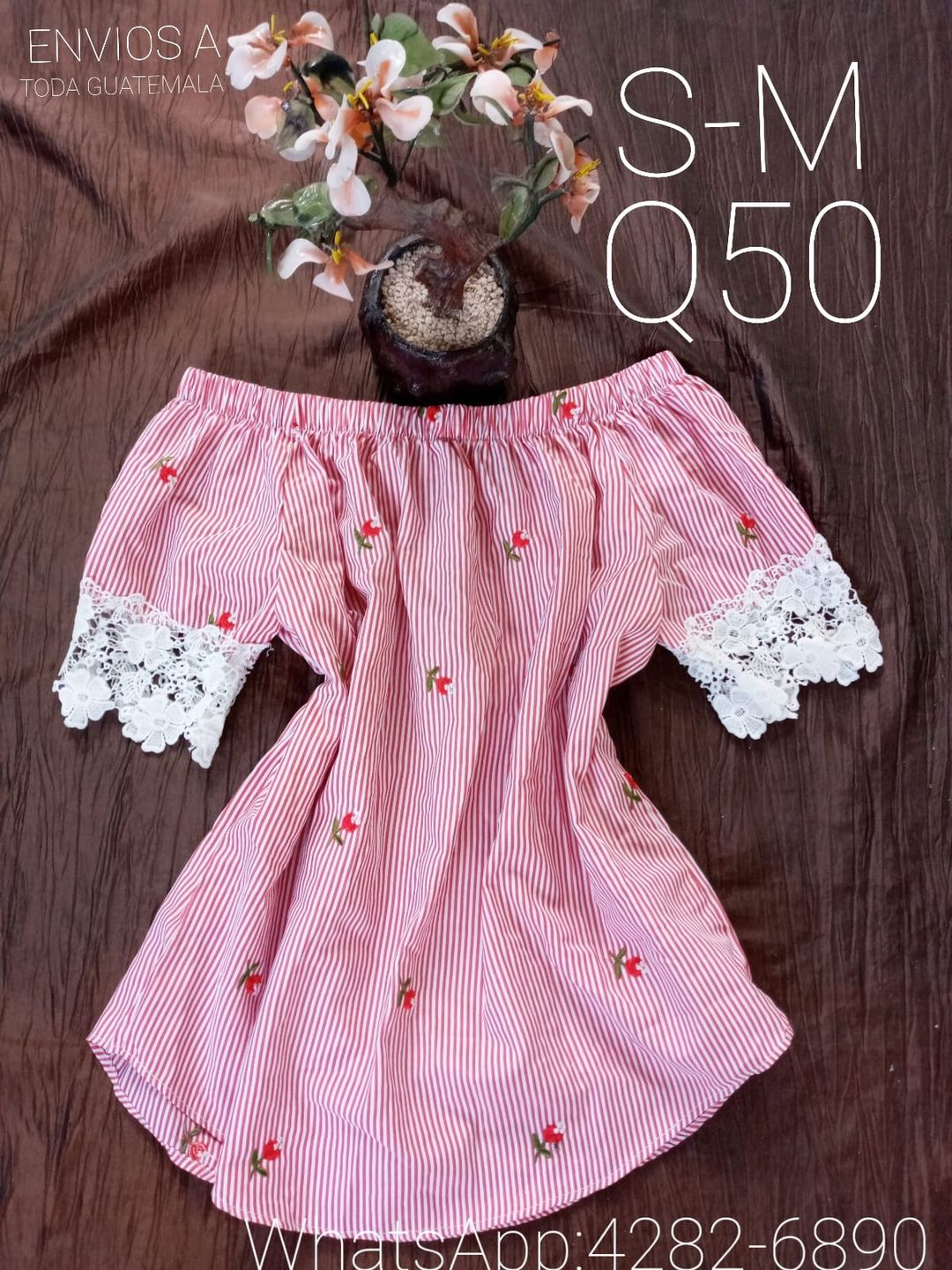 Dama
 Blusa: S-M
 Precio: Q50
 Envios a toda la república de Guatemala y en San