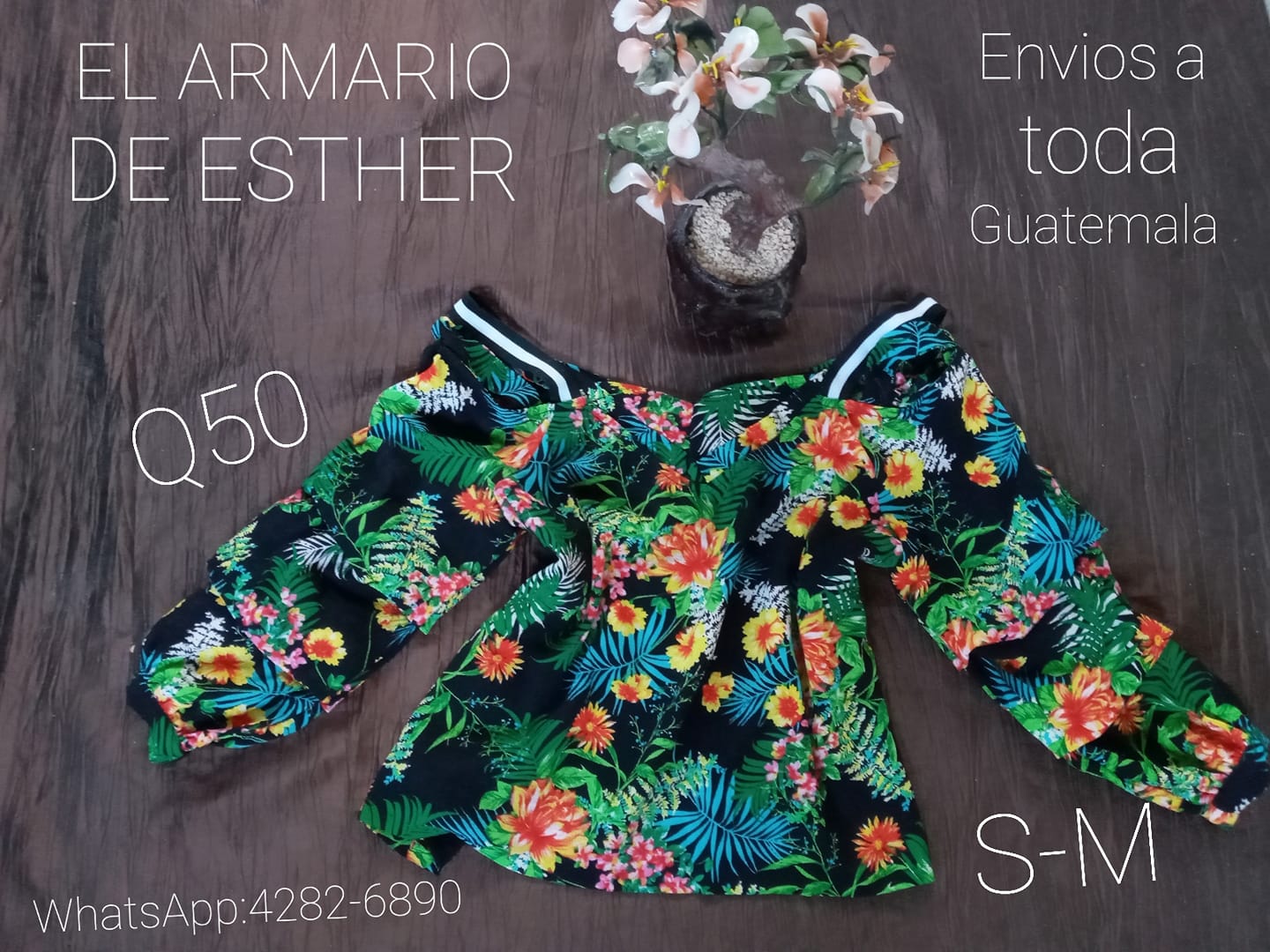 Dama
 Blusa: S-M
 Precio: Q50
 Envios a toda la república de Guatemala y en San