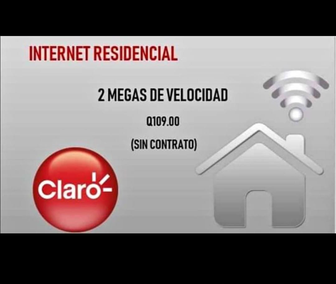 Servicio sin contrato de 2 megas de velocidad con descarga ilimitada
 Si necesit