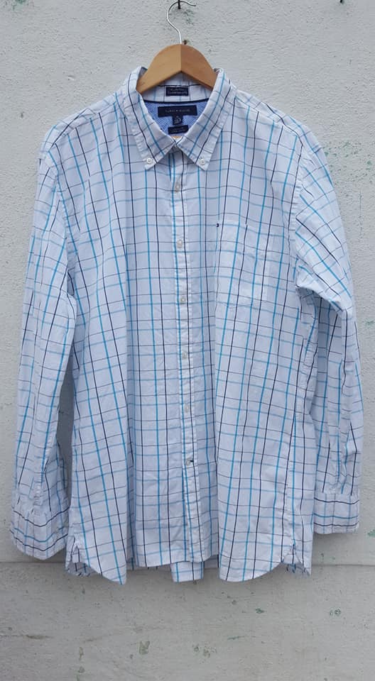 DISPONIBLE
 Camisa Manga Larga
 Marca Tommy Hilfiger
 Color , azul,Celeste, blan
