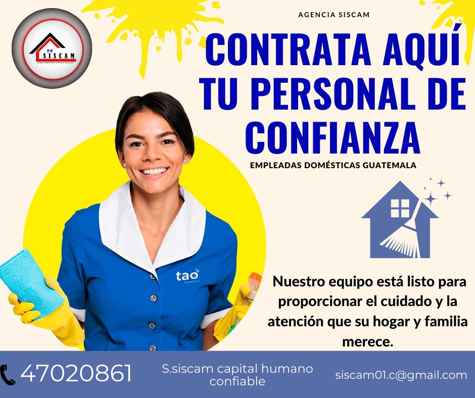 Servicio profesional 
Somos una agencia dedicados a contribuir personal Doméstic