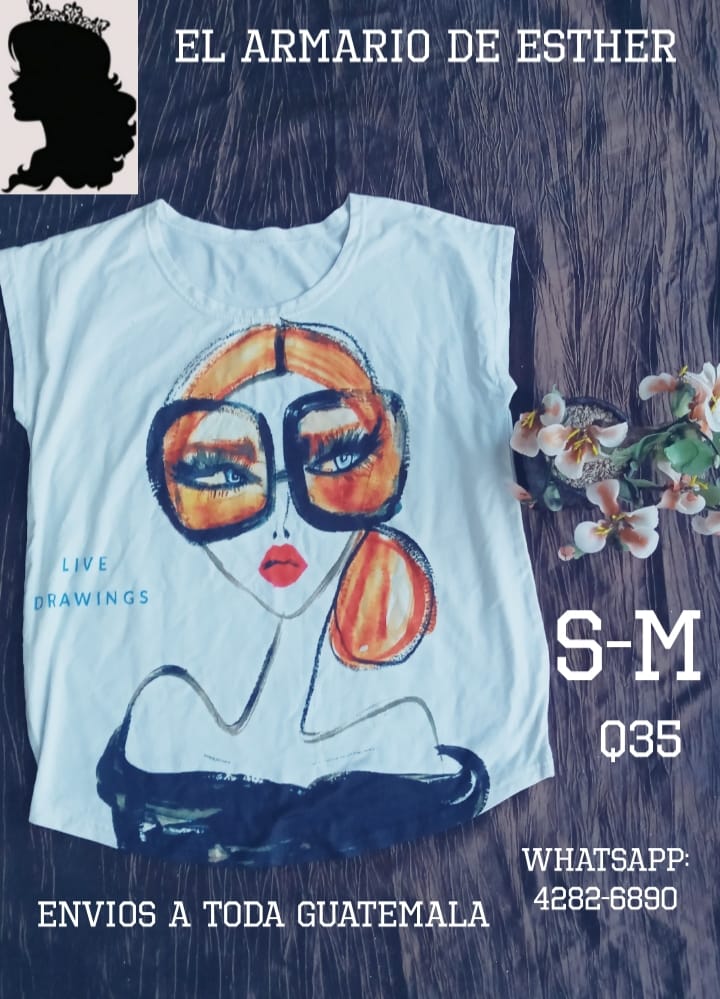 Blusa Dama 
 Talla: S-M
 Precio: Q35
 Envios a toda la república de Guatemala y