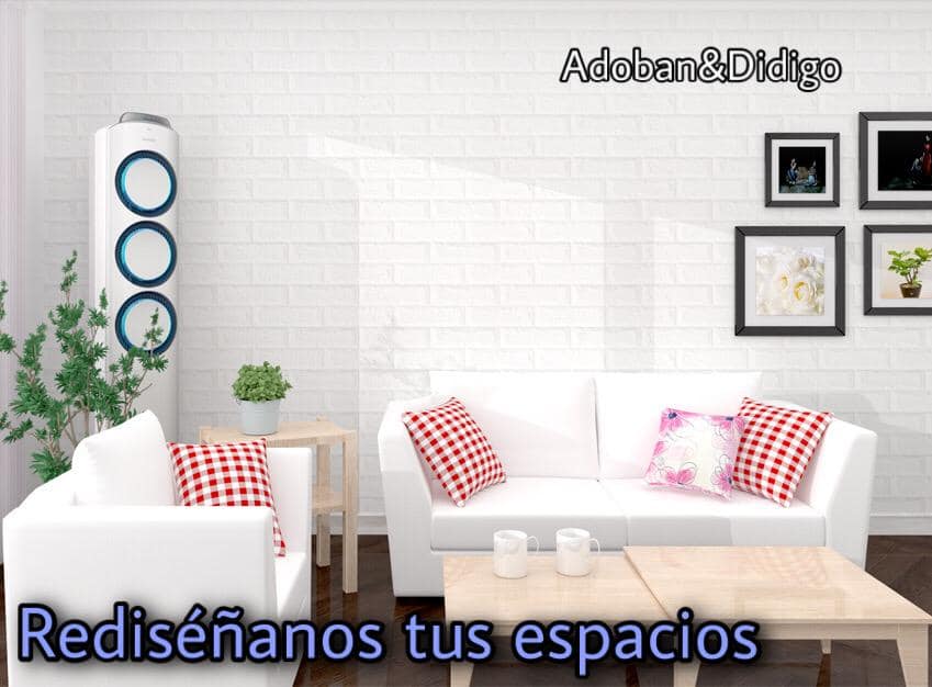 Papel tapiz 3D 
 No absorbe agua o polvo
 Trae su adherente 
 Fácil instalación