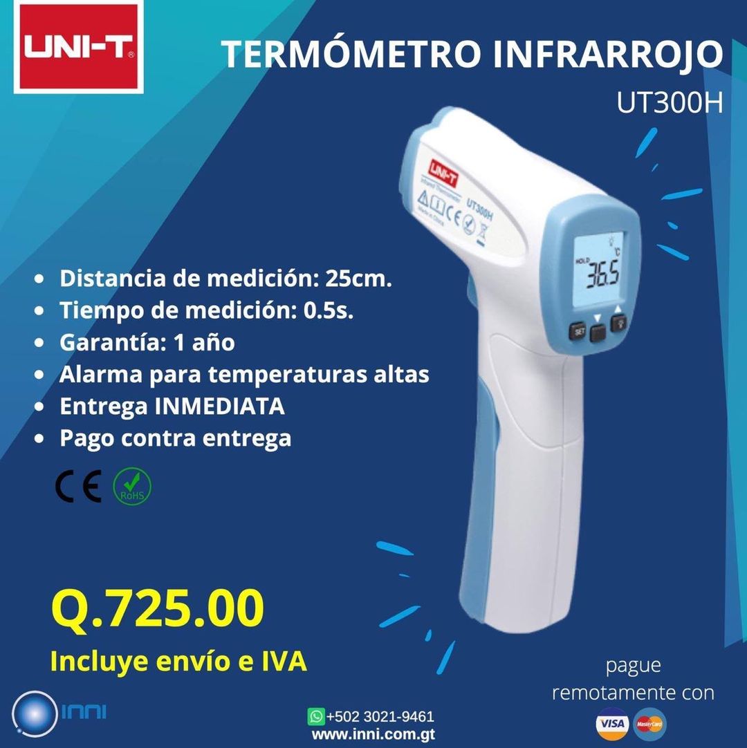 TERMÓMETRO INFRARROJO!!
 .
 . - Precio: Q.725.00, incluye ENVÍO y pagas al recib