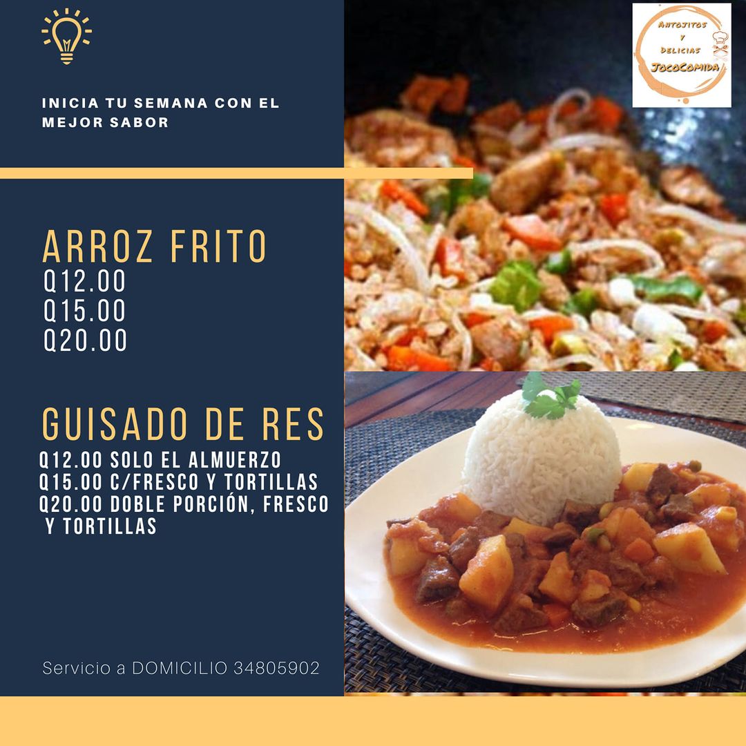 Empezando la semana con el mejor sabor, puedes pedir desde ya tu almuerzo para q