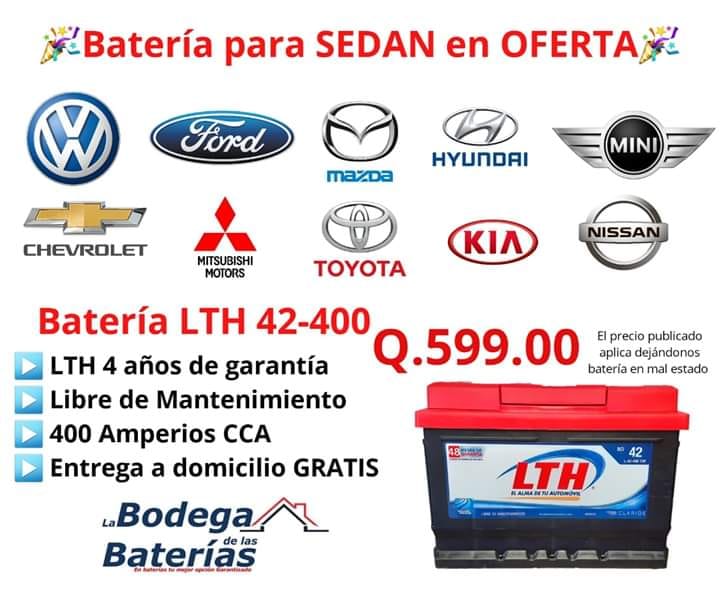 Encuentra las mejores marcas y los mejores precios.
Baterias  Desde Q 325.00
Dej