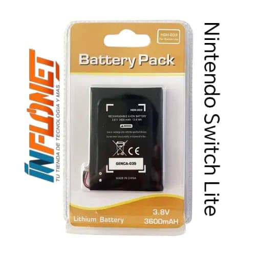 Batería recargable de iones de litio de 3,8 V y 3600 mAh para Nintendo Switch Li