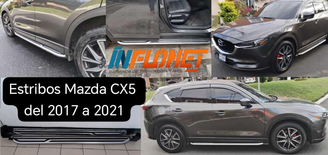 MAZDA CX5 DEL 2017 AL 2021 ACCESORIOS: Estribos, Defensas, Alfombras, Cola de Pa