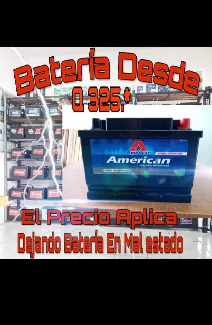 Baterías desde Q325, 
dejando batería en mal estado.
REVISIÓN de alternador, reg