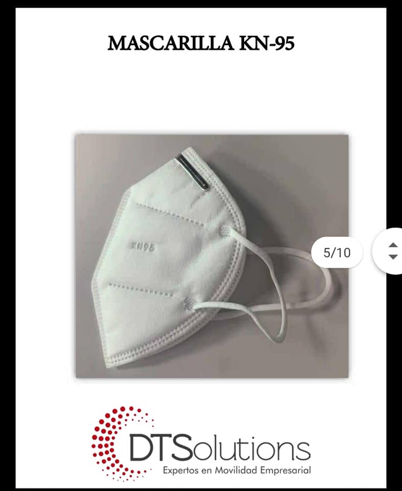 1 millón de unidades de mascarillas Kn 95
 Q22.75 c/u
 Listas para entrega
 Para