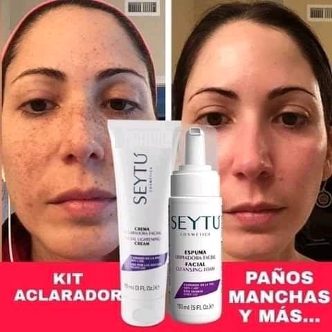 Aclarante Natural
 #SEYTÚCOSMÉTICA
 Adquiere Tu Kit
 Al WhatsApp (502) 54501006