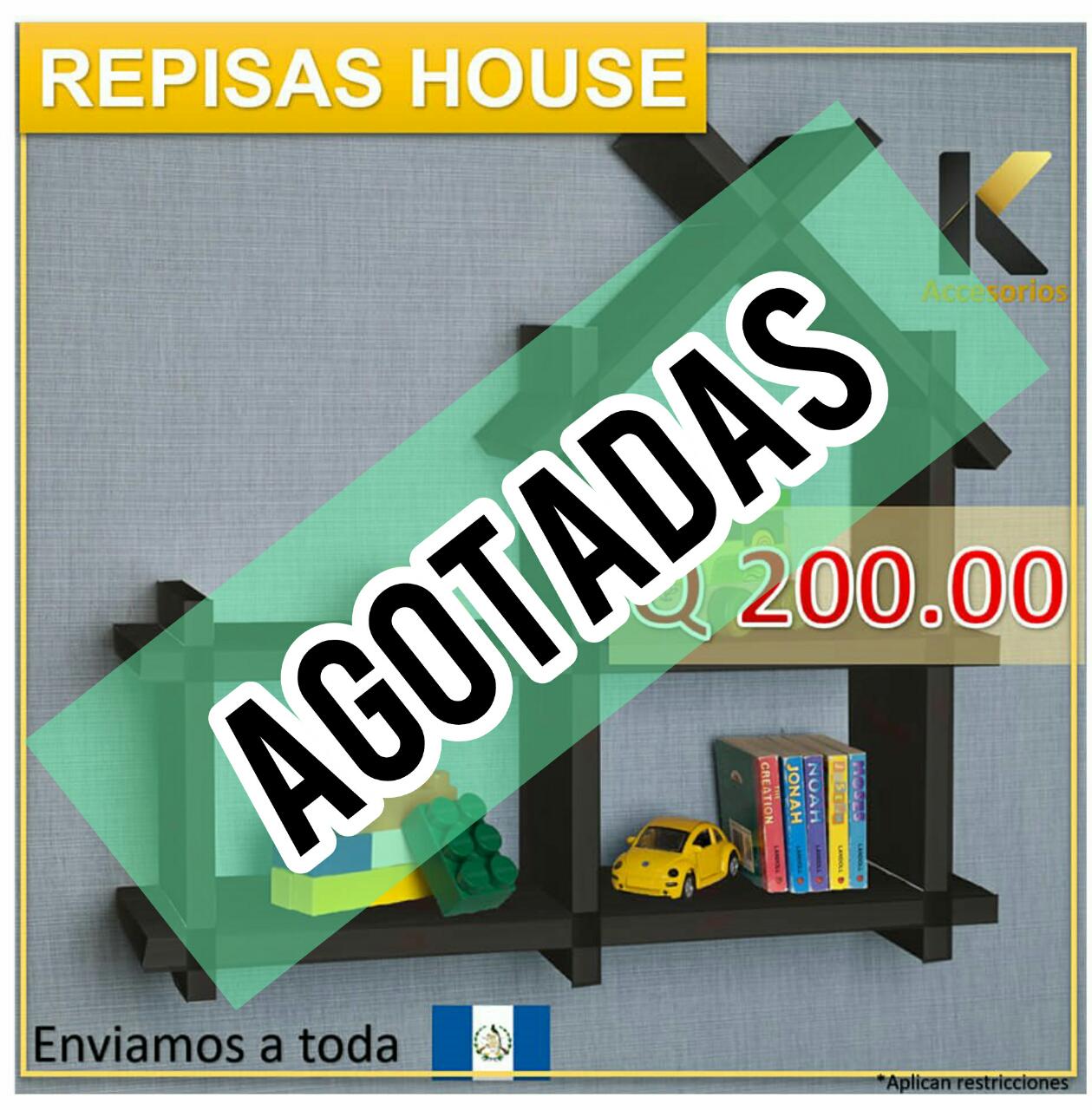 Agradecemos a nuestros clientes su preferencia, repisas "House, Paris y Barcelon