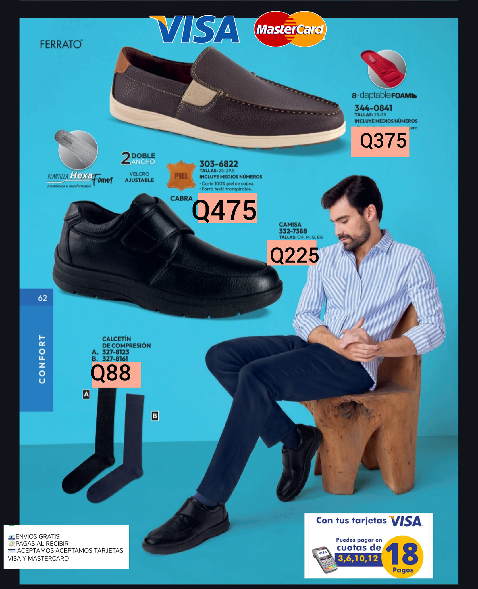 Zapatos para caballeros de diferentes estilos y colores envíos a todo Guatemala