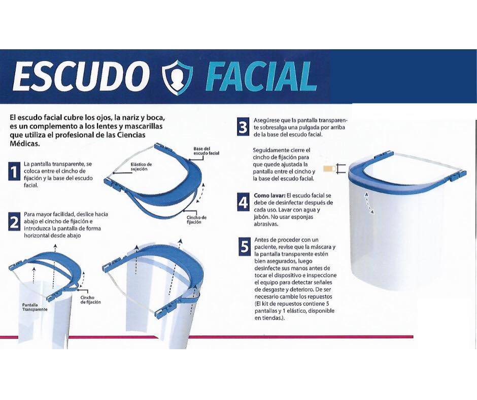 Escudo facial por docena
 Surtimos a emprendedores 
 Mayoristas precios especial