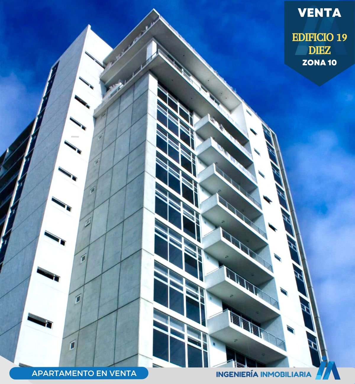 Apartamento en Venta – Edificio 19 Diez, Zona 10 

 Detalles del Apartamento:
