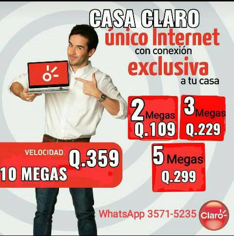 Obtén tu Internet casa claro con buenos planes y beneficios para su economía y p