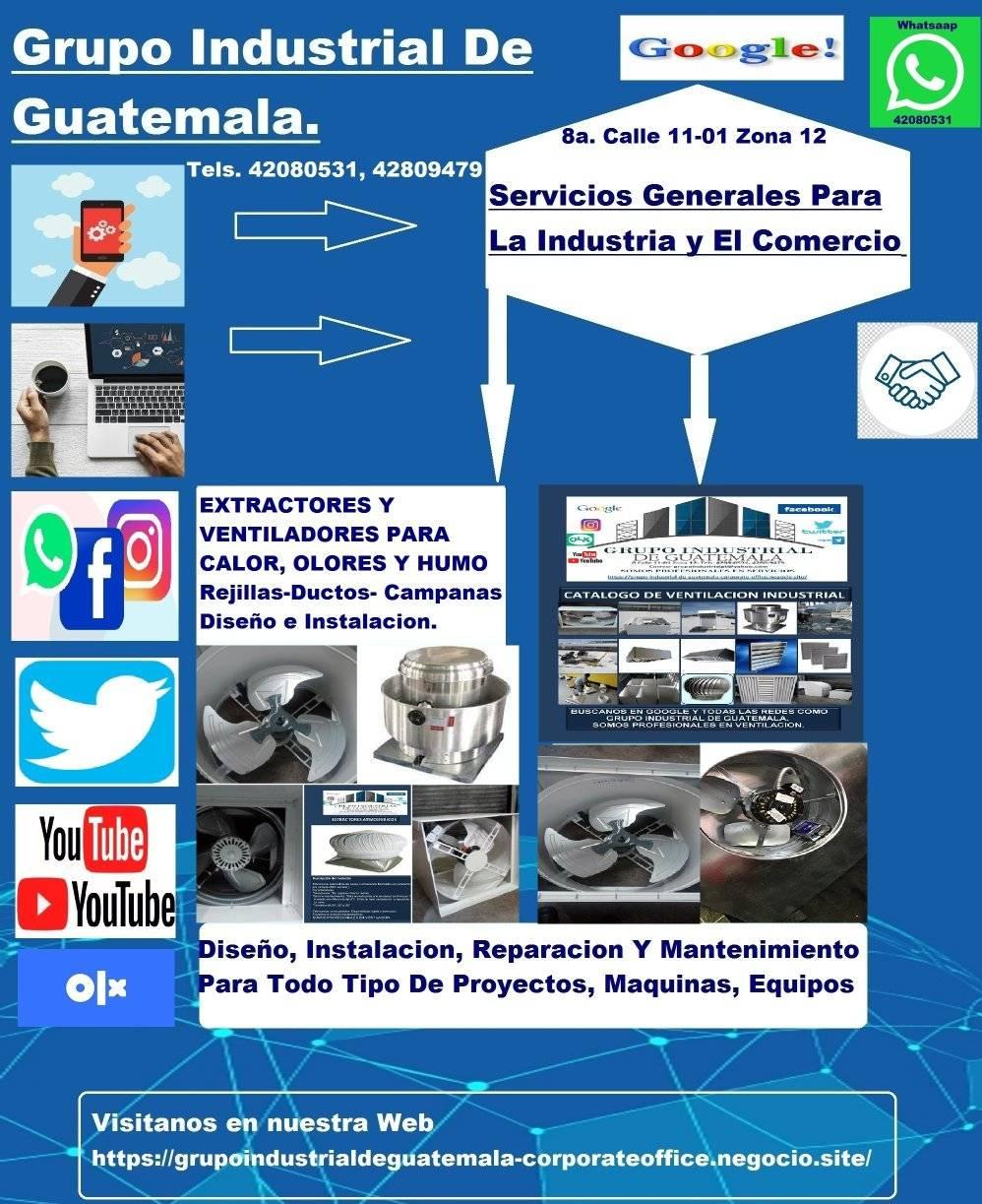 Ventiladores Y Extractores
 Para Techos, Calor, Olores Y Humo para Cocinas, sala