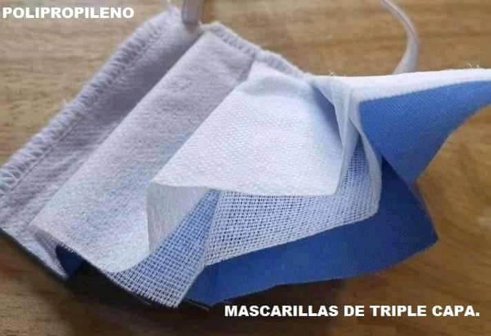 Venta de máscarillas POLIPROPILENO TRIPLE CAPA..
 Por Unidad..
 Por Docena..
 Po