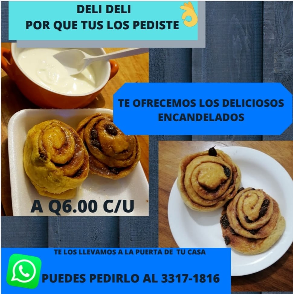 *VENTA DE DELICIOSOS ENCANELADOS*  DELI DELI 

 Disfruta de un rico postre, a s