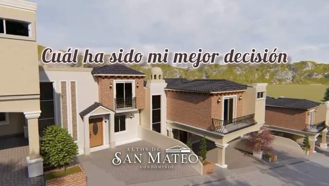 Adquiere tu casa propia en condominio Exclusivo
 Altos de San Mateo WhatsApp 486