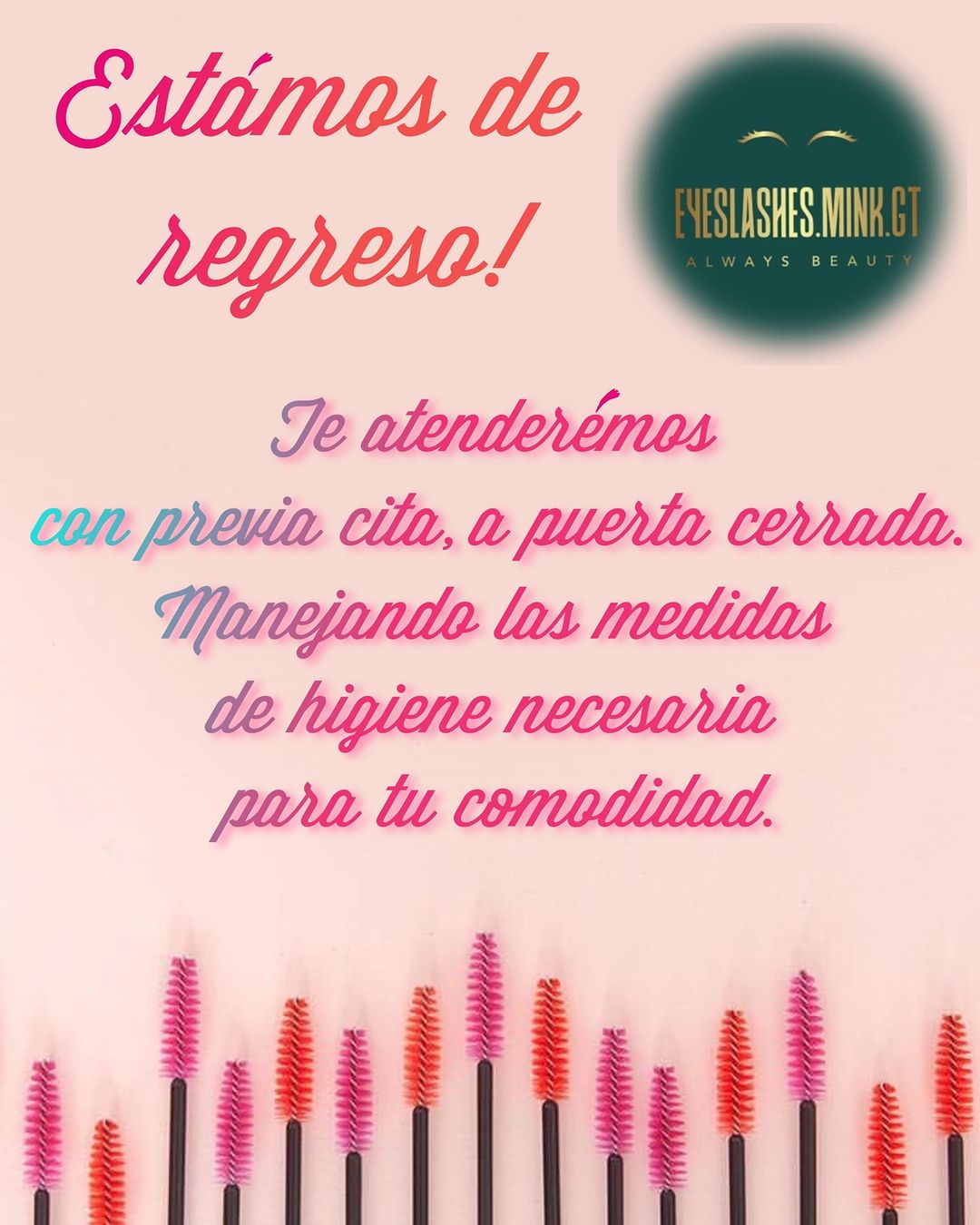 Manejando las mejores medidas de higiene, te atenderémos solamente con previa ci