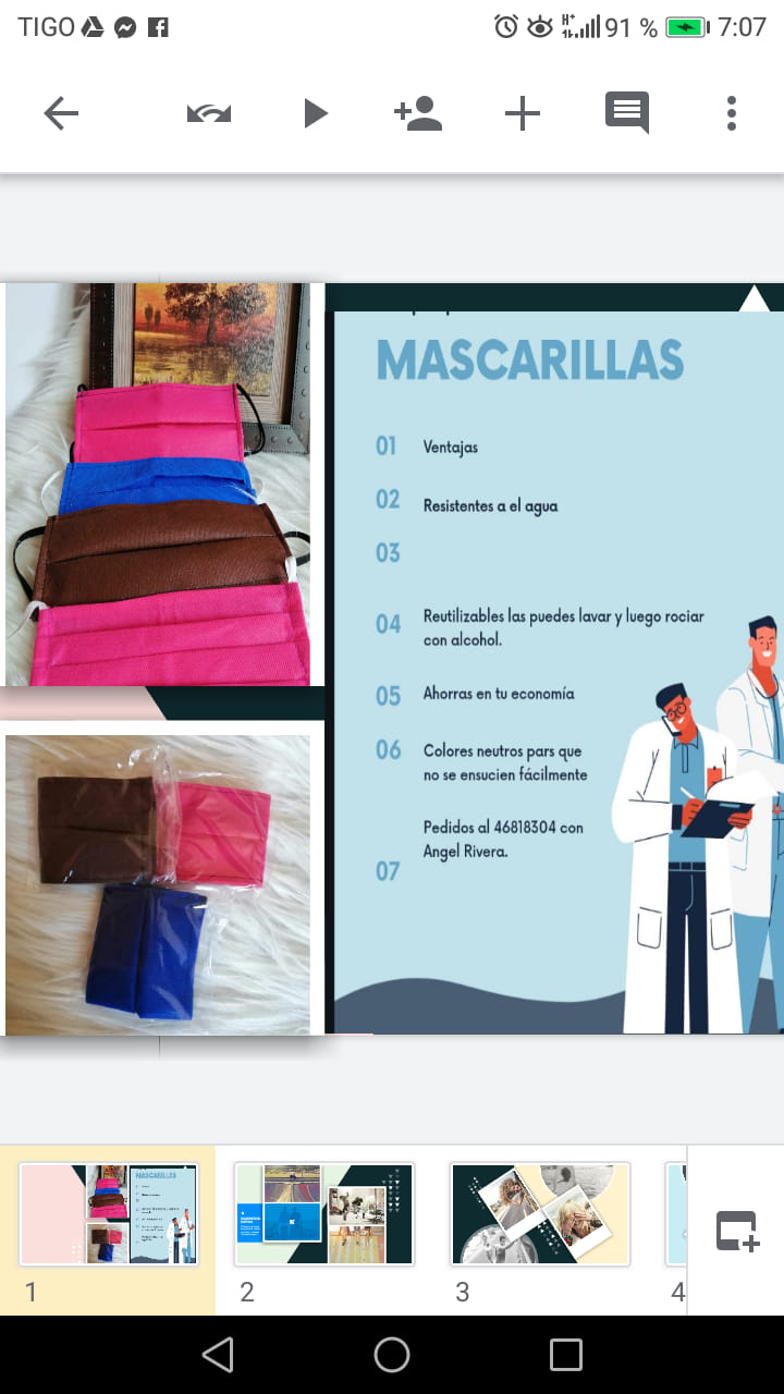 Mascarillas #ATOFILTRANTES,  empacadas con todas las medidas de seguridad, ENTRE