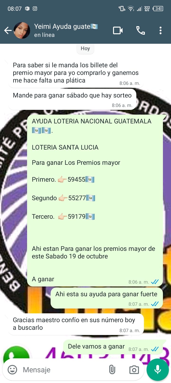 BINGO CON LA 5 CIFRA MI GENTE DE LA LOTERIA DE GUATEMALA DIRECTA LA AYUDA ASI ES