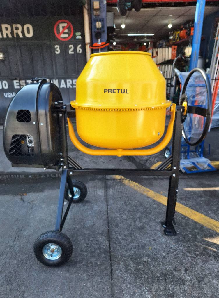 Revolvedora de Concreto 
Marca Pretul 
Capacidad 1/2 Saco
Motor a gasolina 
Pote