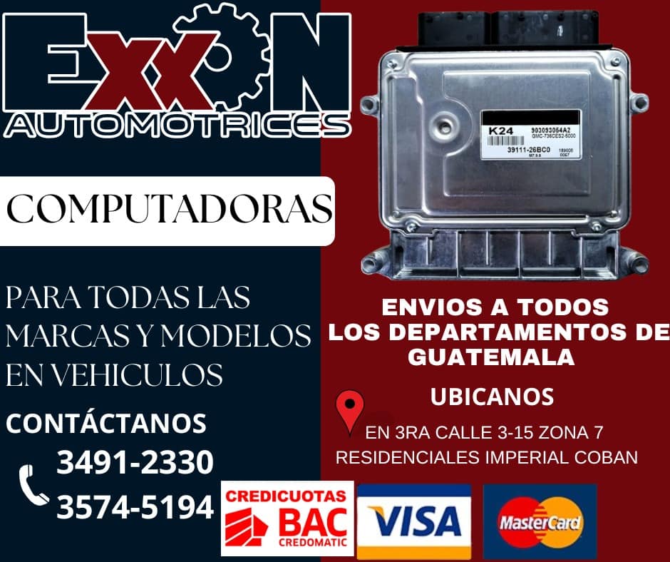 ¡EN ESTE FIN DE SEMANA!
EN REPUESTOS AUTOMOTRICES  EXXON TENEMOS TODO LO QUE NEC