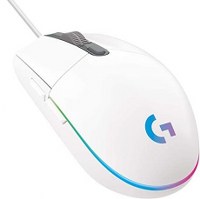 Mouse Marca Logitech Modelo G203 Color Blanco De 6 Botones Con Tecnologia LIGHTSYNC Con 8000 De DPI