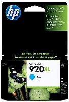 CARTUCHO HP 920 XL ALTO RENDIMIENTO COLOR CYAN CD972AE