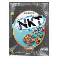 Papel Adhesivo Marca NKT Acabado Matte Tamano Carta 125 gramos 12 Hojas PROD-000321
