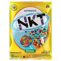 Papel Adhesivo Marca NKT Acabado Glossy Tamano Carta 115 Gramos 50 Hojas PROD-000381