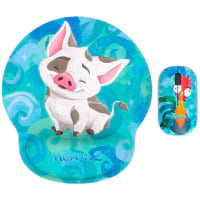Mouse Inalambrico Con Mousepad Marca Xtech Modelo XTM-DKT4MO Edicion Moana Con Hasta 1200 DPI