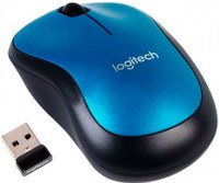 Mouse Inalambrico Marca Logitech Modelo M185 Con 1000 De DPI Color Azul Conexion Con Receptor
