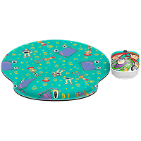 Kit De Mouse Inalambrico Con Mouse Pad Marca Xtech Modelo XTM-DKT5TS Edicion Toy Story Con Hasta 1200 De DPI