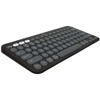 Teclado Inalambrico Marca Logitech Modelo Pebble Keys 2 K380S Multi-Dispositivo Color Grafito En Espanol Conexion Bluetooth