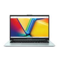 Notebook Marca ASUS Modelo Vivobook 14 E1404FA-NK122W Con Procesador AMD Ryzen 5 7520U De 2.8 Ghz Memoria RAM LDDR5 De 8GB Almacenamiento De 512GB En SSD M.2 Pantalla De 14" Sistema Operativo Windows 11 Home Single Language Color Verde Gris