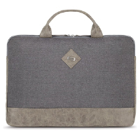 SOLO SLEEVE FUNDA CON AGARRADO PORTATIL 15.6" UBN130-10 GRIS CON BEIGE