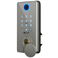 Cerradura De Puerta Smart Marca NEXXT Solutions Modelo NHS-D150 ST Con Clave Color Negro Con Plateado