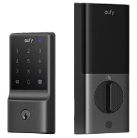 Cerradura Smart Marca eufy Modelo C34 Con Clave Compatible Con Apple Home Color Negro T85D2111
