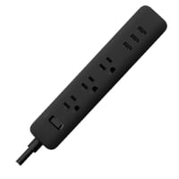 Regleta Marca Xiaomi Modelo 3A De 3 Tomacorrientes Y 3 Conexiones USB-A Color Negro