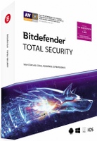 BITDEFENDER TOTAL SECURITY 3+2 USUARIOS - WINDOW MAC ANDROID iOS 1 AÑO