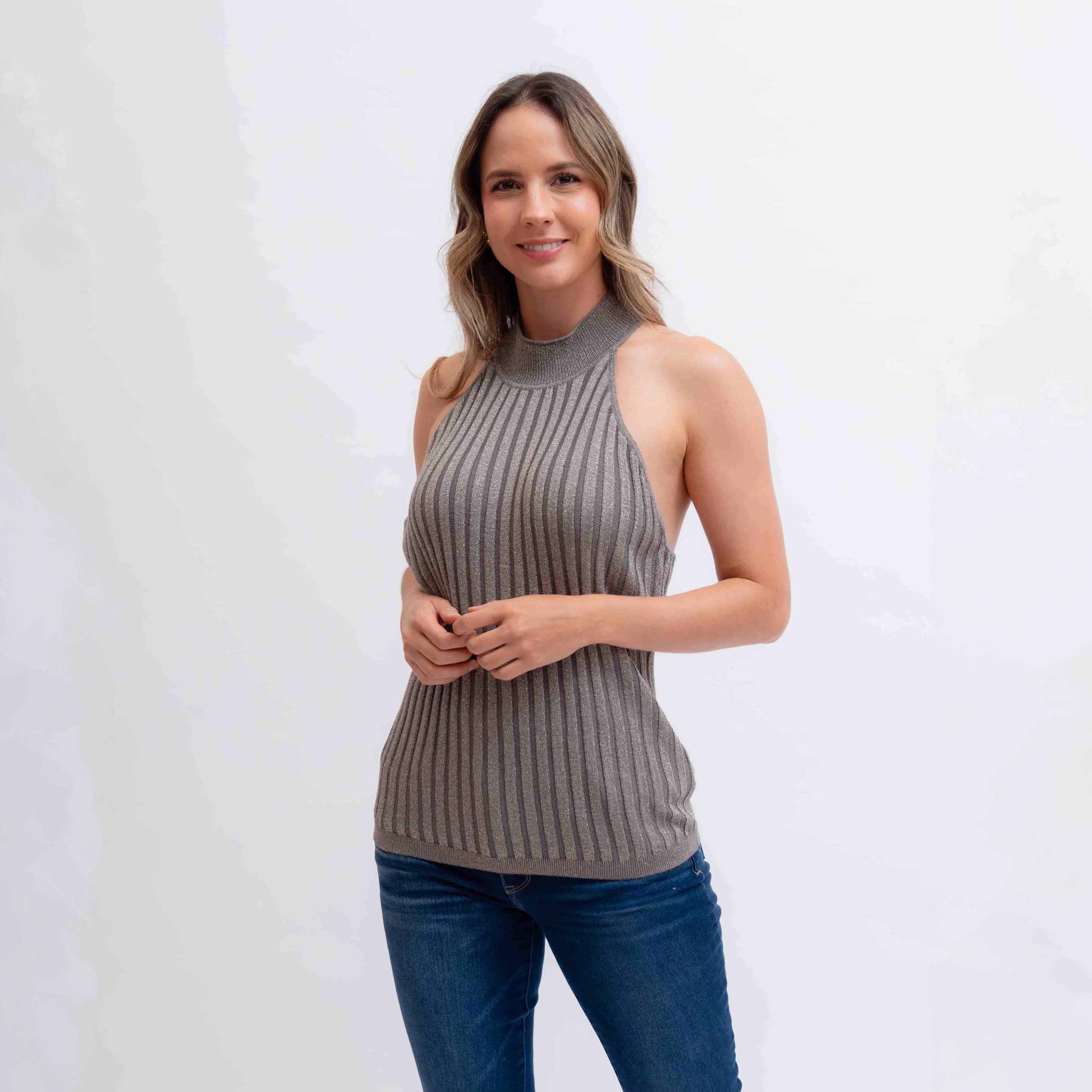 Top Halter Tejido