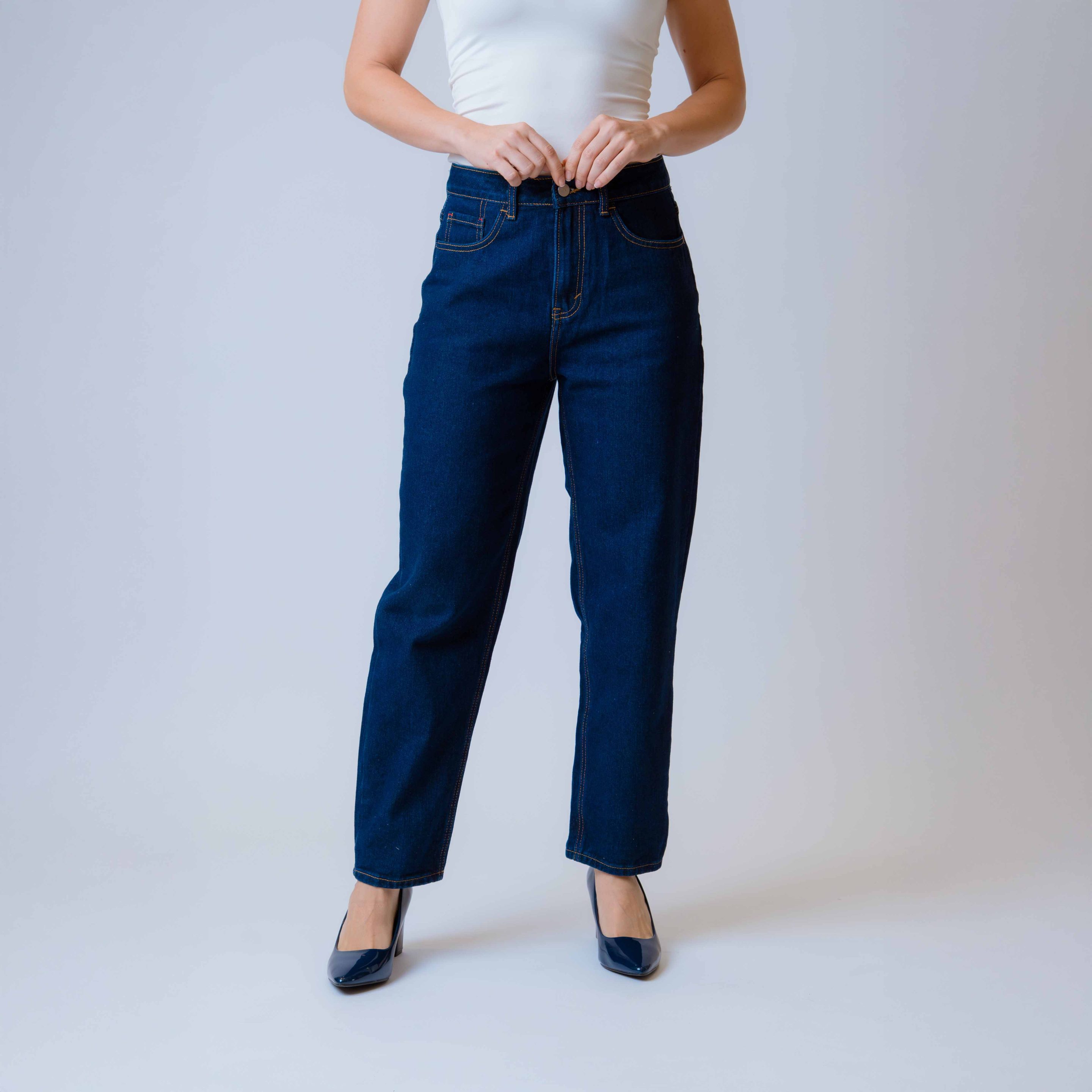 Jeans Barrel Tiro Alto