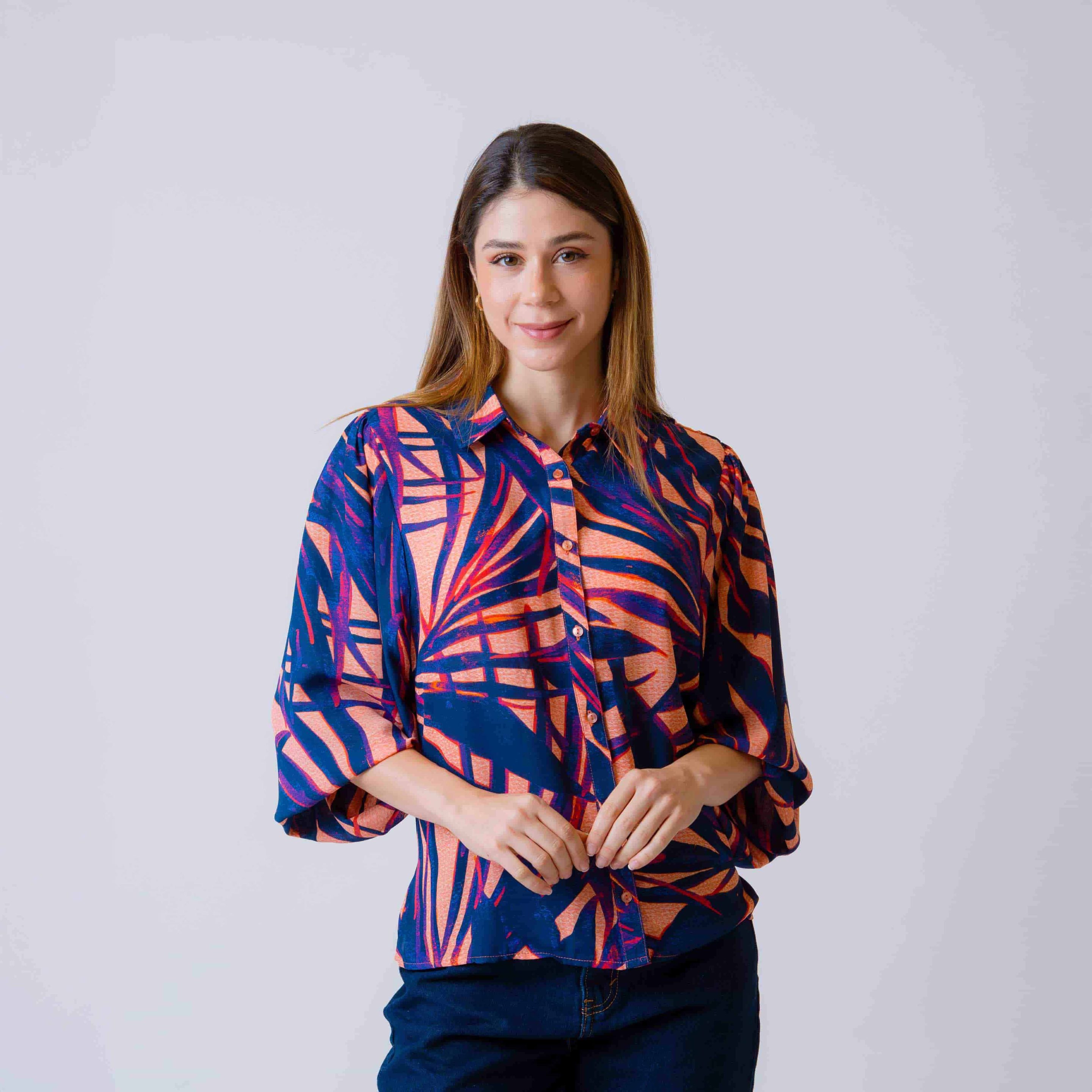 Camisera M/L Estampada Con Elastico